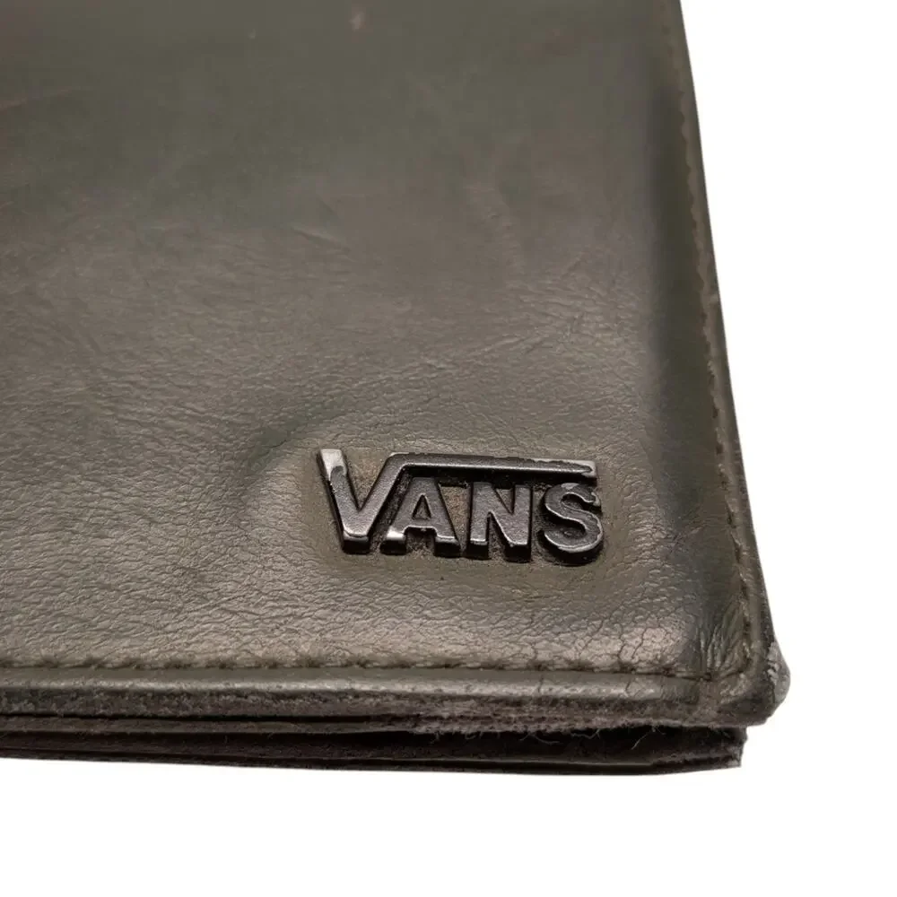 Vans Bifold Wallet Army Green Leather Like